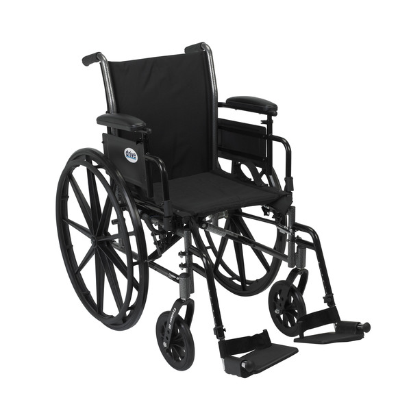 Drive Medical Cruiser III Light Weight Wheelchair - 18" k318adda-sf